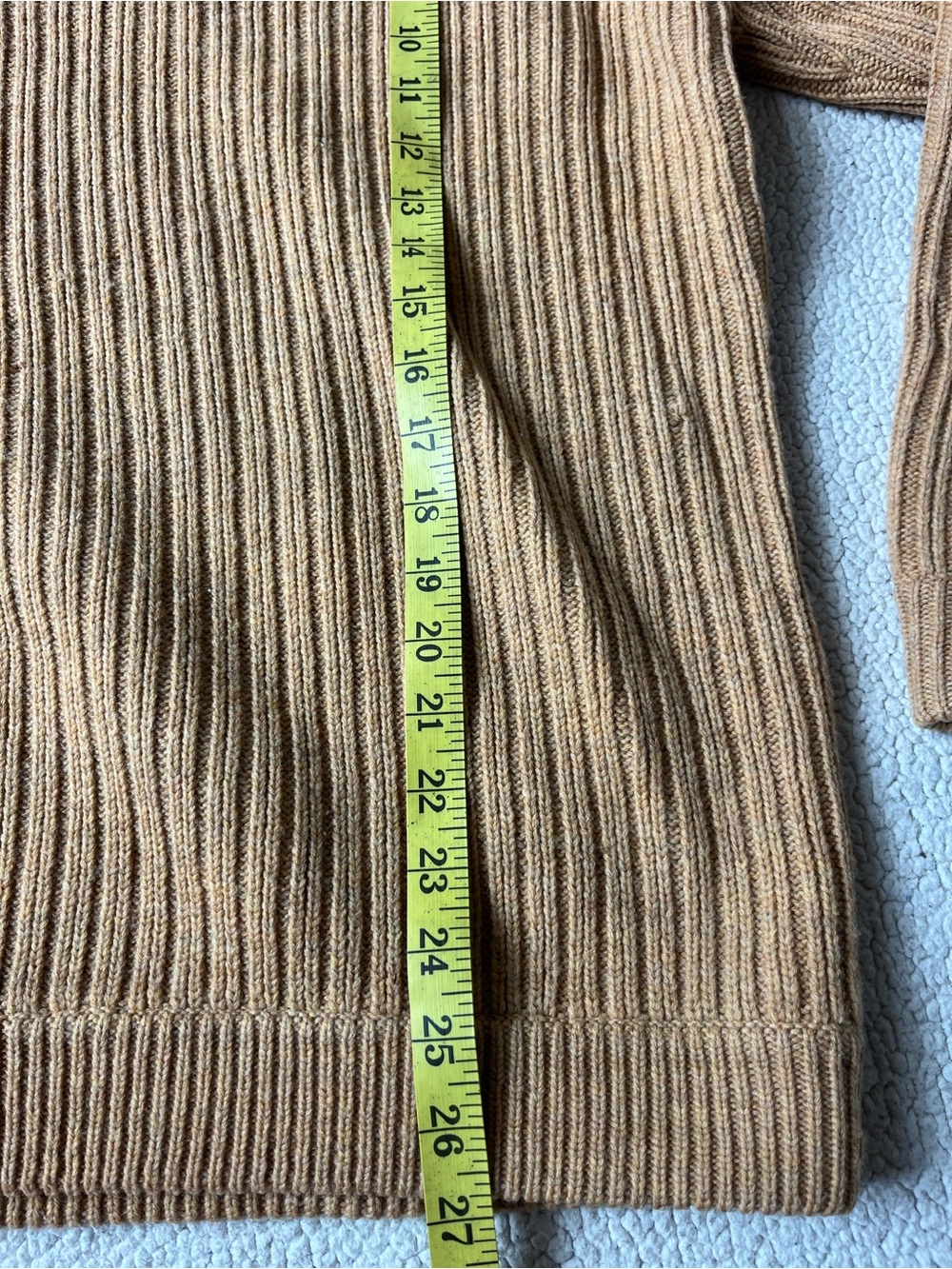 PATAGONIA 100% WOOL MENS FOG CUTTER SWEATER THICK TAN MENS XL - Picture 7 of 8